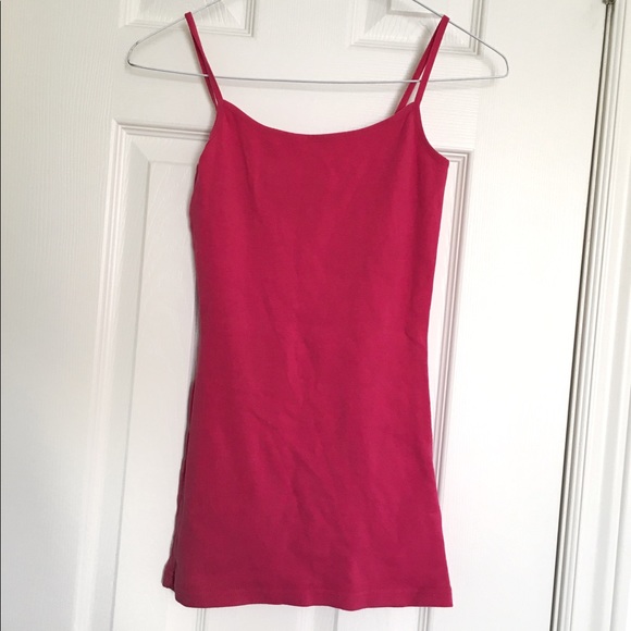 Long Hot Pink Tank Top - Picture 1 of 1